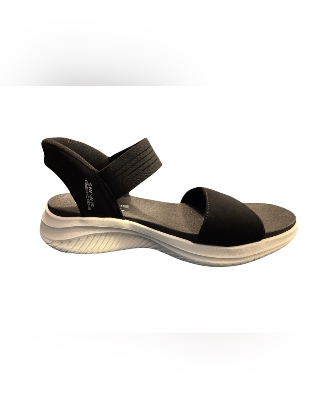 Skechers Vegan Ultra Flex 3.0 Summerville Black Sandals Women’s Size 7